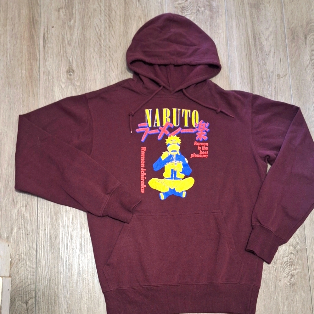 NARUTO Sweatshirt Hoodie Mens Size Small Ramen Noodles
